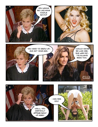 Illustration for article titled Comic Confrontations: Judge Judy Vs. Janice Dickinson